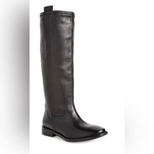 NWT Seychelles Drama Black Leather Knee High Riding Boots 6